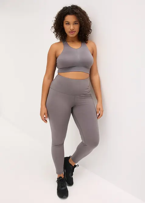 Reggiseno sportivo con spalline olimpioniche e leggero sostegno, bonprix