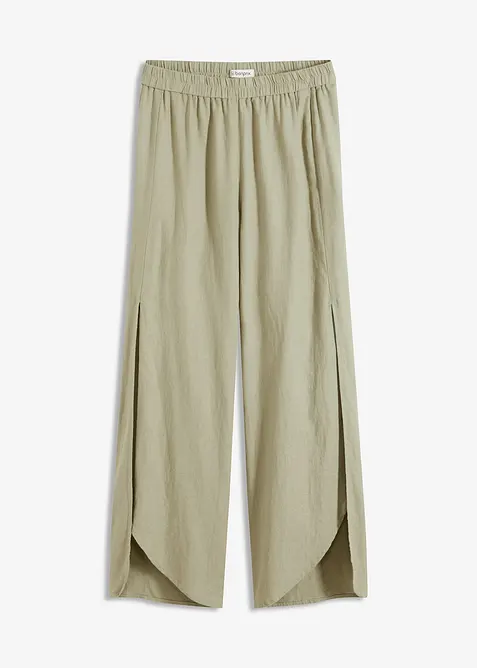 Pantaloni in misto lino, bonprix