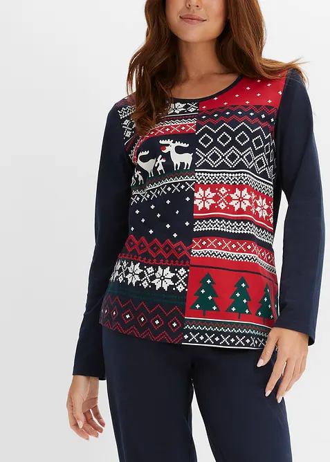 Pigiama in puro cotone, bonprix