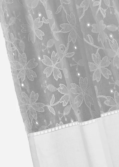Tenda in cotone biologico con bordo ricamato (pacco da 1), bonprix