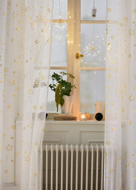 Decorazione da appendere LED a forma di stella (pacco da 2), bonprix