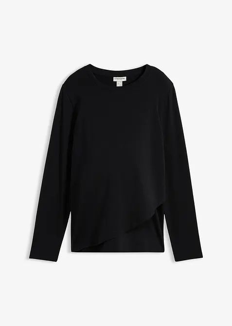 Maglia pr&eacute;maman / da allattamento 2 in 1 in cotone biologico, bonprix