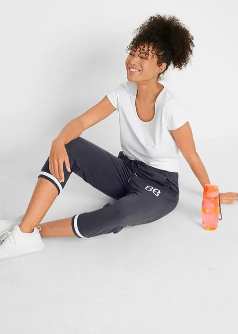 Pinocchietti da jogging in misto cotone, bonprix