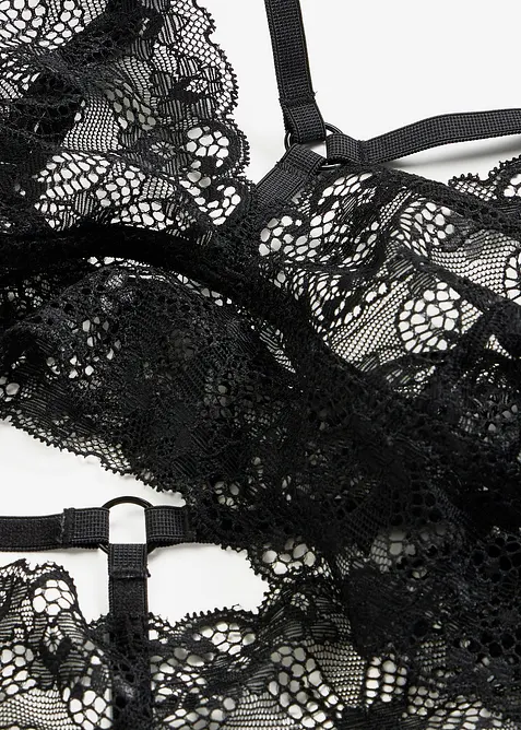 Reggiseno bustier e panty ouvert (set 2 pezzi), bonprix