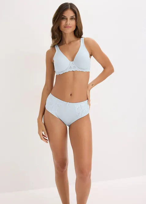 Slip alto con pizzo delicato (pacco da 2), bonprix