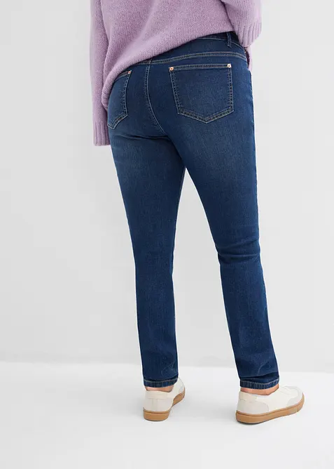 Jeans skinny in cotone biologico, vita media, bonprix