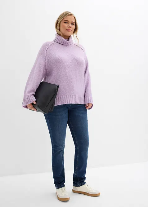 Jeans skinny in cotone biologico, vita media, bonprix