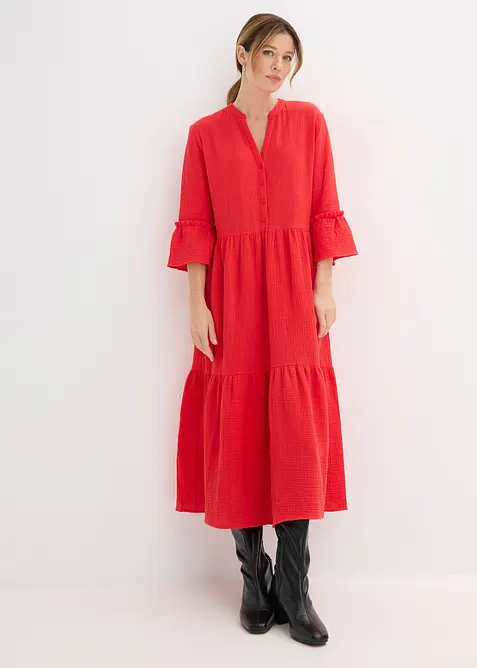 Maglia a maniche lunghe leggermente trasparente, bonprix