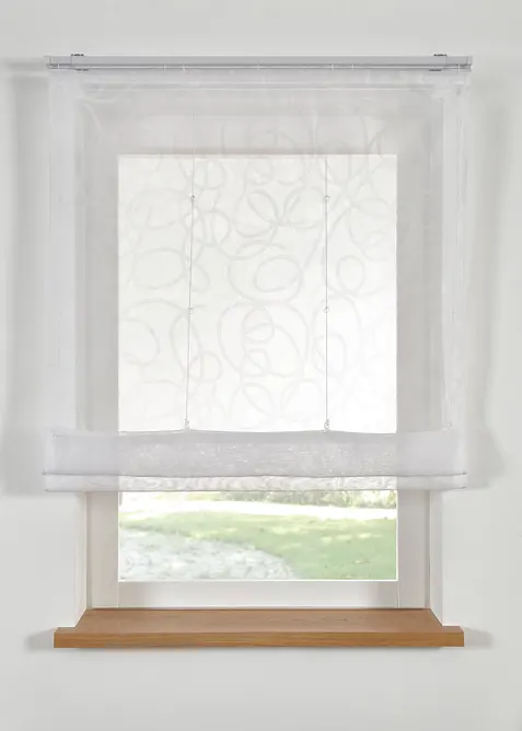 Tenda a pacchetto trasparente con stampa e poliestere riciclato, bonprix