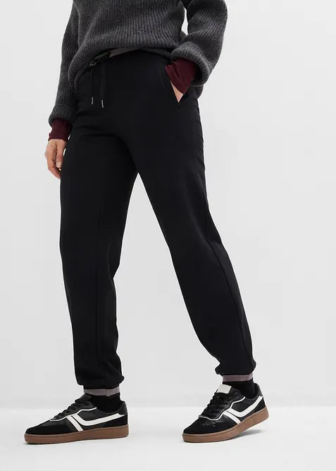 Pantaloni in felpa di misto cotone (pacco da 2), bonprix