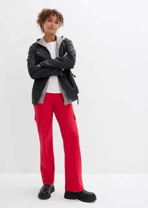 Pantaloni da jogging in misto cotone elasticizzato, bonprix