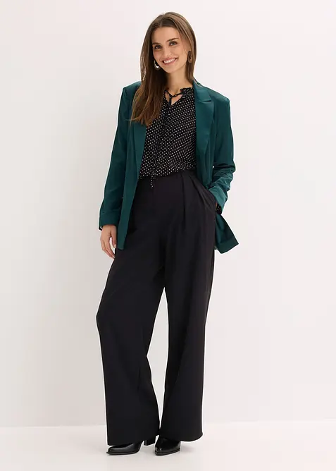 Maglia a maniche lunghe in misto viscosa, bonprix