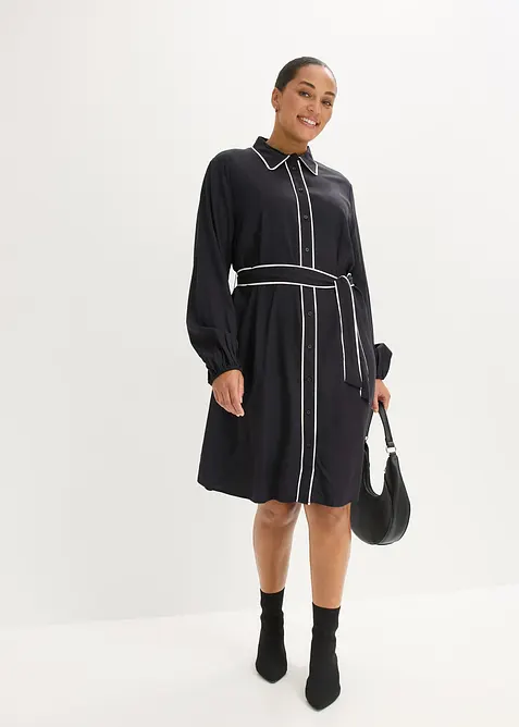 Abito chemisier in pura viscosa, bonprix