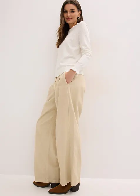 Maglione in filato fine di misto viscosa, bonprix