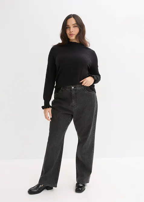 Maglione in filato fine di misto viscosa, bonprix