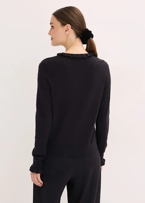 Maglione in filato fine di misto viscosa, bonprix