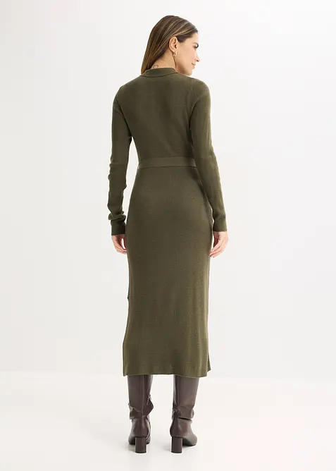 Abito in maglia a coste di misto viscosa, bonprix