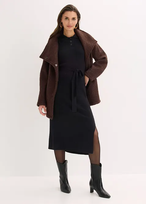 Abito in maglia a coste di misto viscosa, bonprix