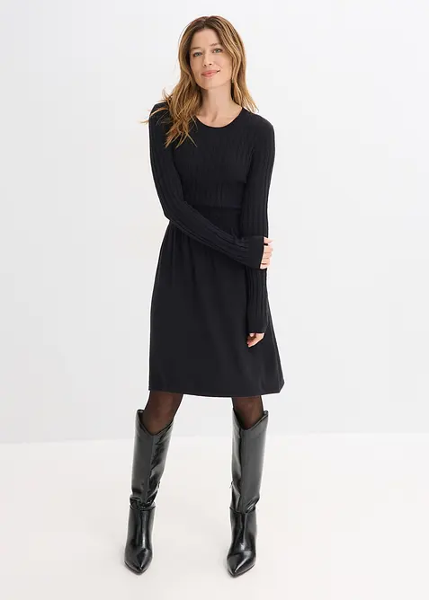 Abito in maglia di misto viscosa, bonprix