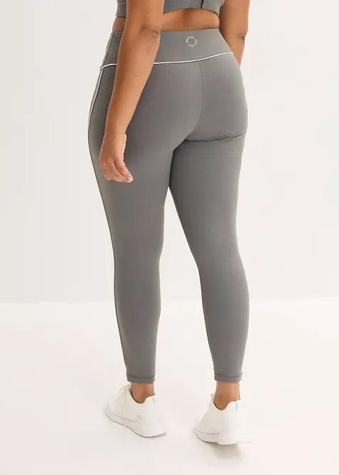 Leggings sportivi in tessuto sostenuto dalla mano simile al cotone, bonprix