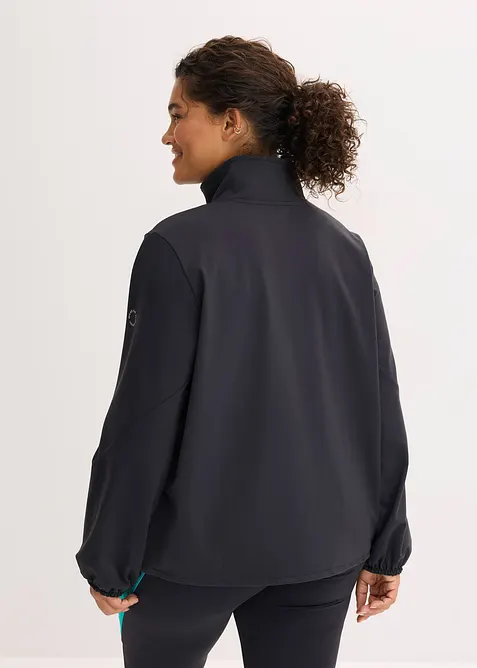 Giacca sportiva oversize in tessuto sostenuto dalla mano simile al cotone, bonprix