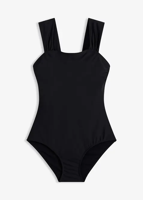 Costume intero con effetto modellante medio e spalline larghe, bonprix