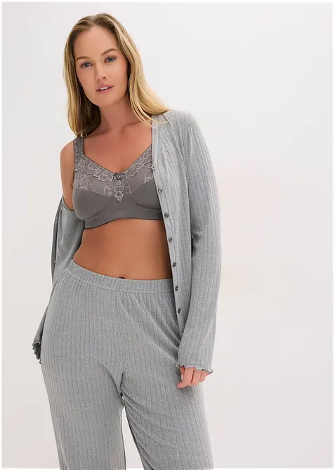 Reggiseno contenitivo senza ferretto con spalline imbottite (pacco da 2), bonprix