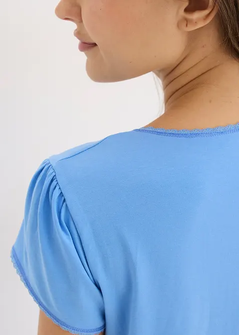 Camicia da notte per l'allattamento con cotone biologico, bonprix