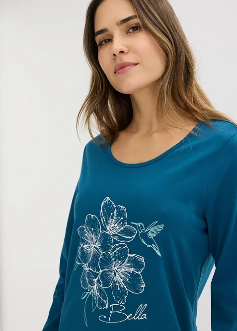 Camicia da notte in puro cotone, bonprix