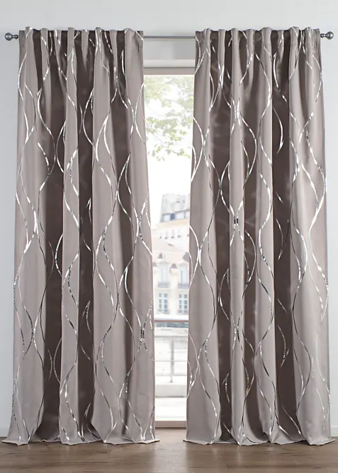 Tenda semioscurante in fantasia lucida (pacco da 1), bonprix