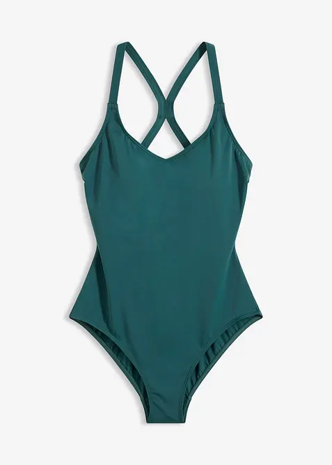 Costume sportivo ad asciugatura rapida con spalline olimpioniche, bonprix