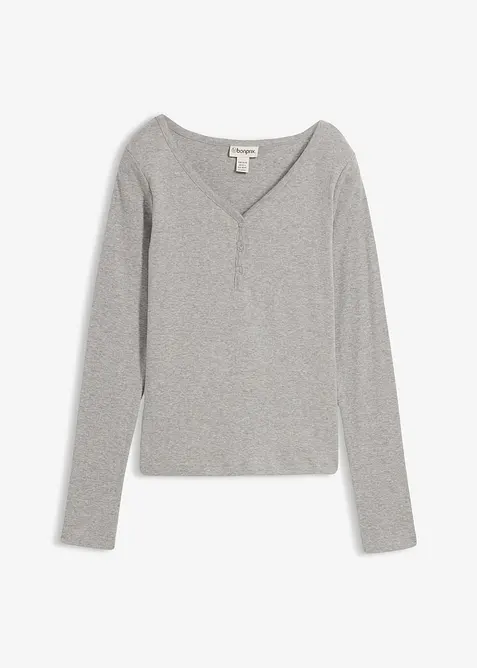 Maglia a maniche lunghe in puro cotone biologico, bonprix
