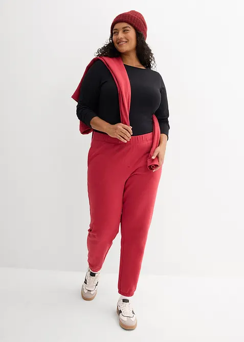 Pantaloni in felpa di puro cotone biologico (pacco da 2), bonprix