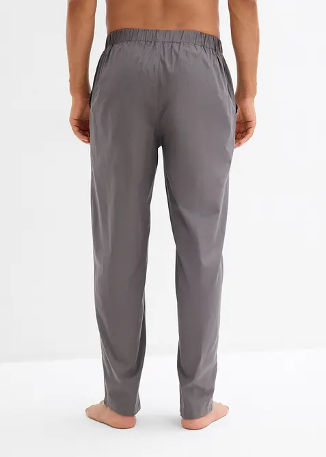 Pantaloni pigiama lunghi in cotone morbido (pacco da 2), bonprix