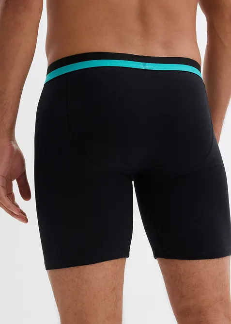 Boxer aderenti lunghi con cotone morbido (pacco da 2), bonprix