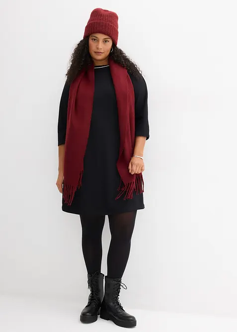 Abito in maglina di cotone biologico con profili a contrasto, bonprix