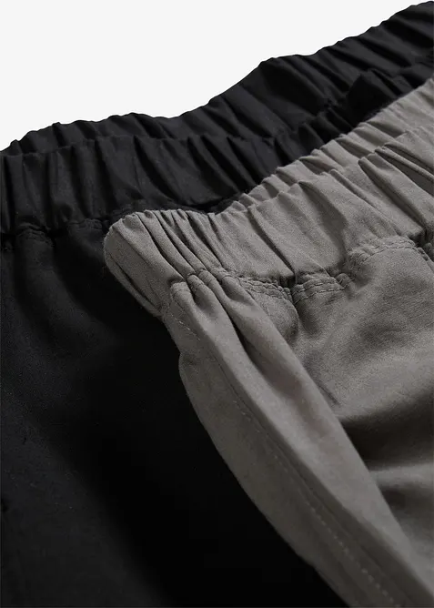 Pantaloni pigiama lunghi in cotone morbido (pacco da 2), bonprix