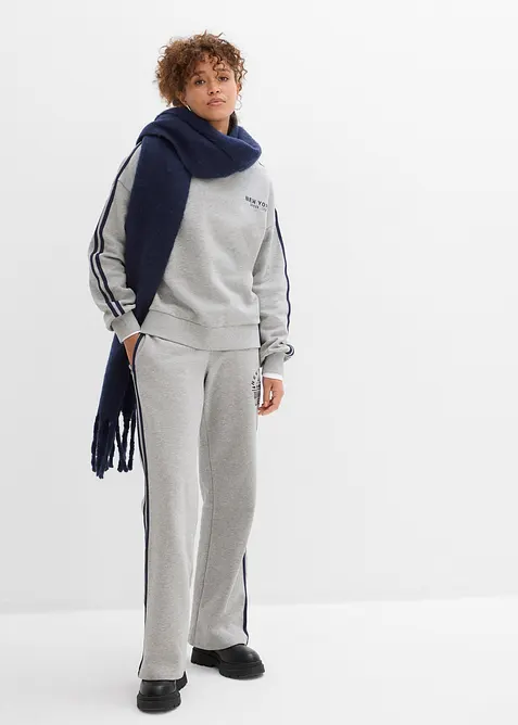 Felpa oversize in misto cotone morbido, bonprix