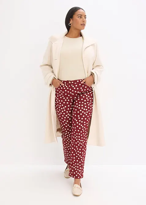 Pantaloni 5 tasche elasticizzati, bonprix