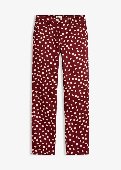 Pantaloni 5 tasche elasticizzati, bonprix