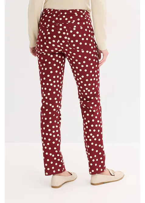 Pantaloni 5 tasche elasticizzati, bonprix