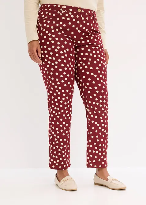 Pantaloni 5 tasche elasticizzati, bonprix