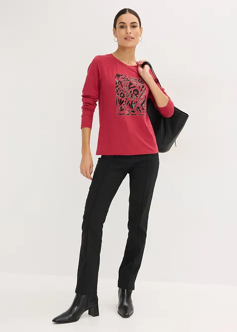 Maglia a maniche lunghe con cotone biologico, bonprix