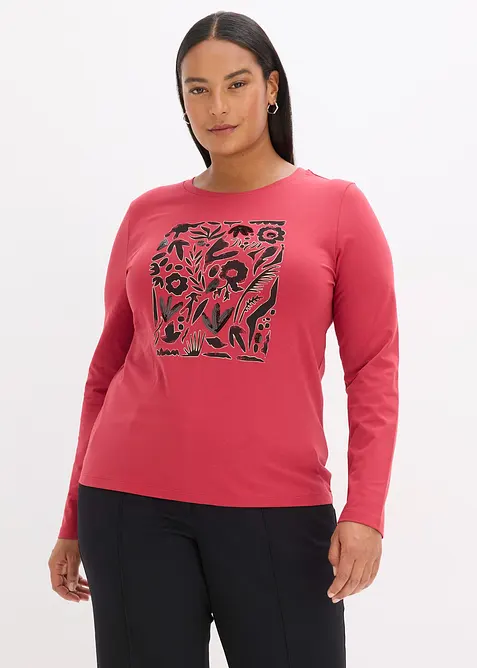 Maglia a maniche lunghe con cotone biologico, bonprix