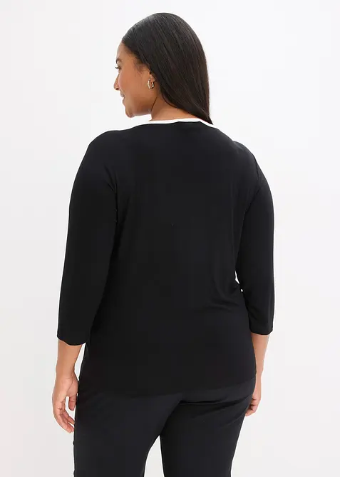 Maglia con bordi a contrasto, bonprix