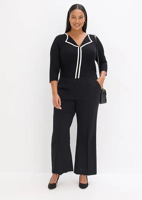 Maglia con bordi a contrasto, bonprix