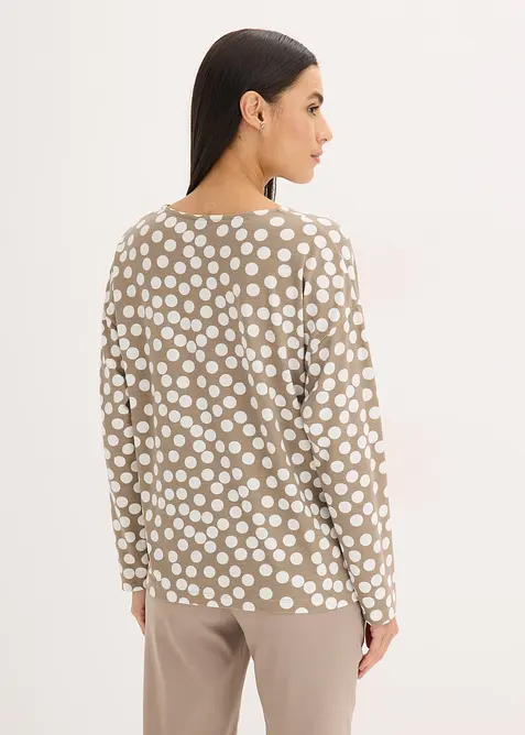 Tunica a maniche lunghe con dettaglio decorativo, bonprix