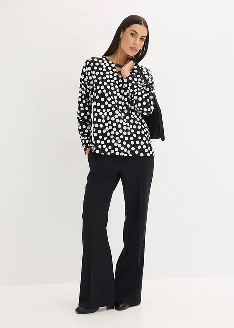 Tunica a maniche lunghe con dettaglio decorativo, bonprix