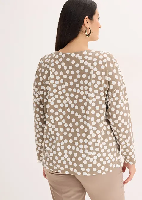 Tunica a maniche lunghe con dettaglio decorativo, bonprix