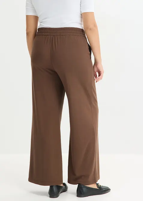 Pantaloni in jersey con traversina decorativa, bonprix